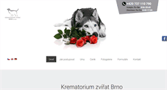 Desktop Screenshot of krematoriumzvirat.cz